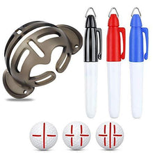 
                        
                          गैलरी व्यूवर में इमेज लोड करें, FINGER TEN Golf Ball Marker Line Drawing Tool 4 Color Value Pack Template Liner Stencil Putt Alignment - JOY2ESpree
                        
                      
