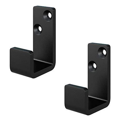 FaithLand Sliding Barn Door Floor Guide, Bottom Adjustable Floor Guide Roller, Black