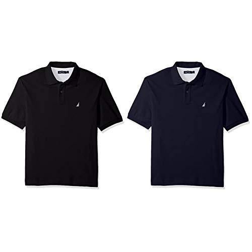 Nautica Men's Classic Fit Short Sleeve Solid Soft Cotton Polo Shirt - JOY2ESpree