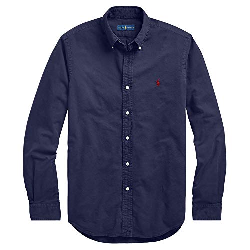 Ralph Lauren Mens Logo Button-Down Dress Shirt