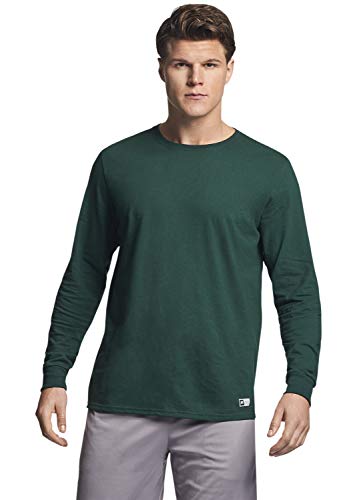 Russell Athletic Men's Cotton Performance Long Sleeve T-Shirts
