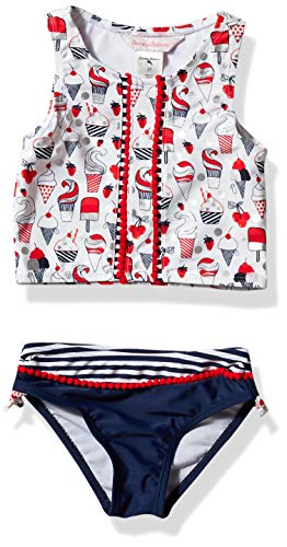 Tommy Bahama Girls' Two-Piece Bikini Swimsuit Bathing Suit