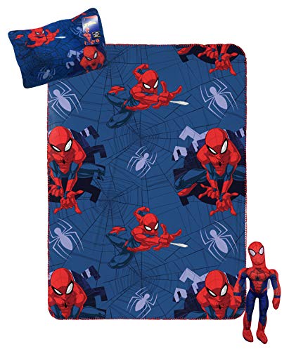 Jay Franco Mine craft Travel Set - 3 Piece Kids Travel Set Includes Blanket, Pillow