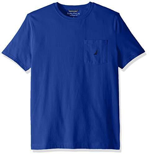 Nautica Men's Solid Crew Neck Short-Sleeve Pocket T-Shirt - JOY2ESpree