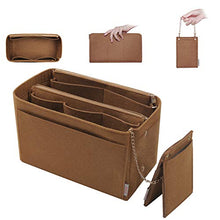 
                        
                          Load image into Gallery viewer, Purse Organizer, Purse Organizer Insert With 2 Metal Zipper, Bag Organizer With RFID Blocking Pocket Purse Organizer insert
                        
                      