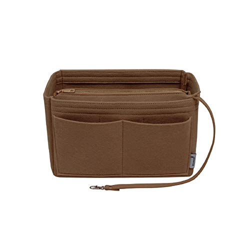 Purse Organizer Insert, Bag Organizer, Bag in Bag, Perfect for Speedy Neverfull and More, 5 Size (X-Large, Black)