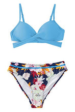 
                        
                          画像をギャラリービューアに読み込む, CUPSHE Women's Wrap Top Floral Bottom Bathing Suit Two Piece Sexy Swimsuit
                        
                      