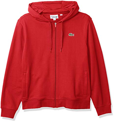 Lacoste Mens Sport Long Sleeve Fleece Full Zip Hoodie Sweatshirt
