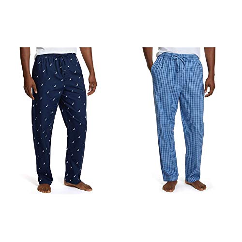 Nautica Men's Soft Woven 100% Cotton Elastic Waistband Sleep Pajama Pant - JOY2ESpree