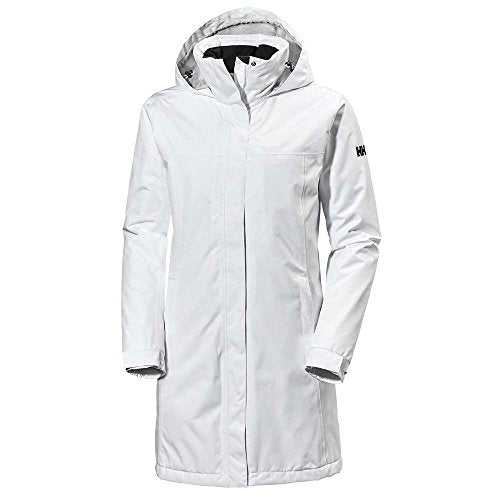 Helly-Hansen Womens Aden Insulated Waterproof Windproof Breathable Long Length Packable Hood Rain Coat Jacket