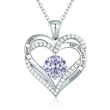 
                        
                          Cargar imagen en el visor de la galería, CDE Forever Love Heart Women Necklace 925 Sterling Silver Rose Gold Plated Birthstone Pendant Necklaces for Women - JOY2ESpree
                        
                      