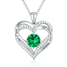 
                        
                          Cargar imagen en el visor de la galería, CDE Forever Love Heart Women Necklace 925 Sterling Silver Rose Gold Plated Birthstone Pendant Necklaces for Women - JOY2ESpree
                        
                      