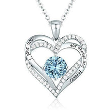 
                        
                          Cargar imagen en el visor de la galería, CDE Forever Love Heart Women Necklace 925 Sterling Silver Rose Gold Plated Birthstone Pendant Necklaces for Women - JOY2ESpree
                        
                      