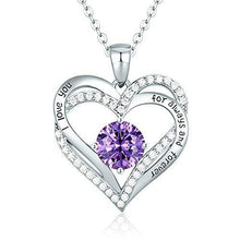 
                        
                          Cargar imagen en el visor de la galería, CDE Forever Love Heart Women Necklace 925 Sterling Silver Rose Gold Plated Birthstone Pendant Necklaces for Women - JOY2ESpree
                        
                      