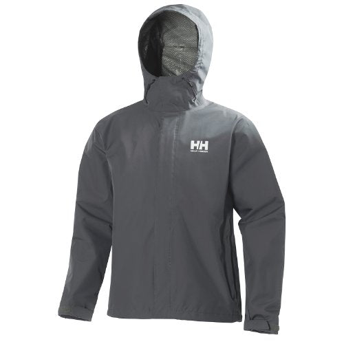 Helly Hansen Men's Seven J Waterproof, Windproof, and Breathable Rain Jacket with Hood