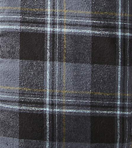 Venado Men's Plaid Shirt Jacket -Long Sleeved Quilt Lined Brushed Flannel Rugged Shirt