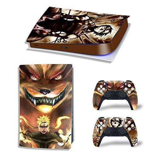 Mmoptop PS5 Skin for Playstation 5 Disc Version Console and Controller Vinyl Cover Skins Wrap - Black Pan-Ther - JOY2ESpree