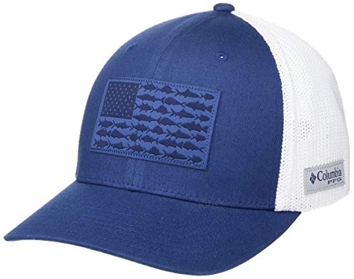 Columbia Unisex-Adult PFG Mesh Fish Flag Ball Cap