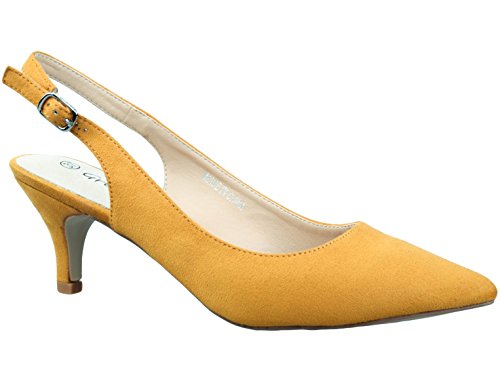 Greatonu Womens Slingback Dress Pump