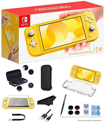 Newest Nintendo Switch Lite - Coral Game Console, 5.5” LCD Touch 1280x720 Screen, Built-in +Control Pad, WiFi, Bluetooth with GalliumPi 10-in-1 Bundle - JOY2ESpree