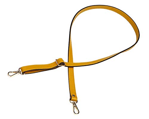 VanEnjoy Full Grain Leather Adjustable Replacement Strap for Crossbody Bag Purse, 26-51"Long 0.71"Wide