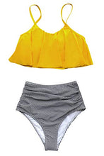 
                        
                          Muat gambar ke penampil Galeri, CUPSHE Women's High Waisted Falbala Bikini Set
                        
                      
