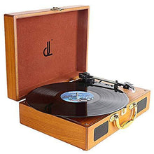 
                        
                          Muat gambar ke penampil Galeri, Vinyl Record Player, DLITIME 3-Speed Turntable with Built-in Speakers - JOY2ESpree
                        
                      
