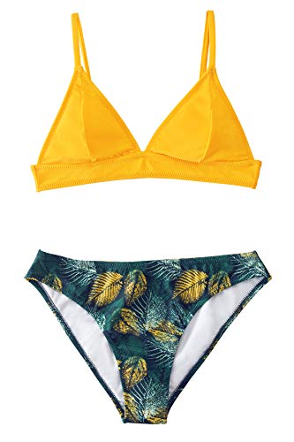 CUPSHE Women's Bikini Triangle Sexy Lace Up Two Piece Bathing Suit
