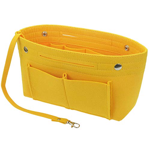 YIICOOLY Felt Tote Handbag Purse Organizer Insert Divider Shaper Bag in Bag
