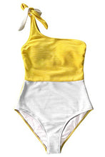 
                        
                          將圖片載入圖庫檢視器 CUPSHE Women's One Piece Swimsuit Color Block One Shoulder Bowknot Bathing Suit
                        
                      