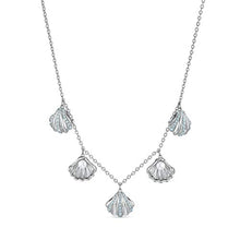 
                        
                          画像をギャラリービューアに読み込む, SWAROVSKI Women's Shell Jewelry Collection, Rhodium Finish, Aqua Blue Crystals - JOY2ESpree
                        
                      