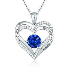 
                        
                          Cargar imagen en el visor de la galería, CDE Forever Love Heart Women Necklace 925 Sterling Silver Rose Gold Plated Birthstone Pendant Necklaces for Women - JOY2ESpree
                        
                      