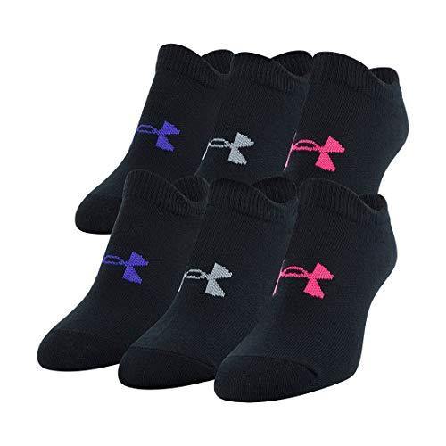 Under Armour Youth Essential 2.0 No Show Socks, 6-Pairs
