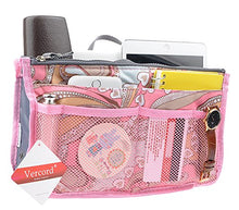 
                        
                          Load image into Gallery viewer, Vercord Purse Organizer Insert for Handbags Bag Organizers Inside Tote Pocketbook Women Nurse Nylon 13 Pockets Black Medium
                        
                      