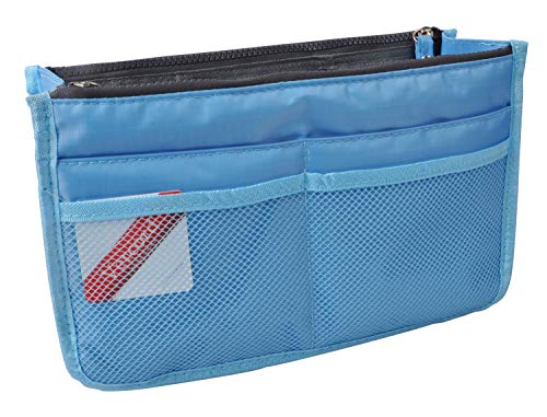 Vercord Updated Purse Handbag Organizer Insert Liner Bag in Bag 13 Pockets Purple Small
