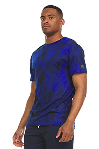 Russell Athletic Mens Dri-Power Victory Tie-dye Short Sleeve Crew