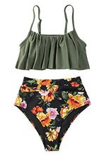 
                        
                          Muat gambar ke penampil Galeri, CUPSHE Women's High Waisted Falbala Bikini Set
                        
                      