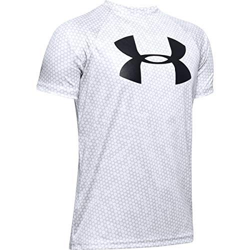 Under Armour Boys' Tech Big Logo Printed Short Sleeve Gym T-Shirt