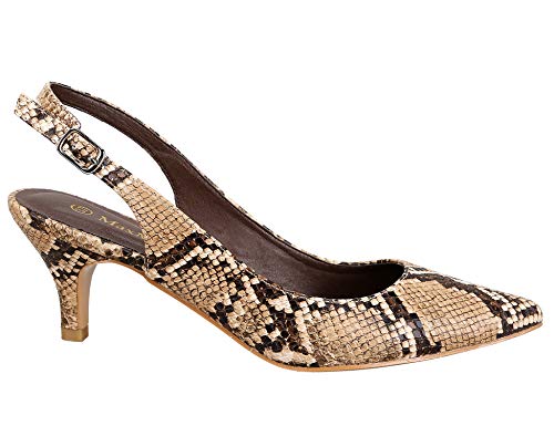 Greatonu Womens Slingback Dress Pump