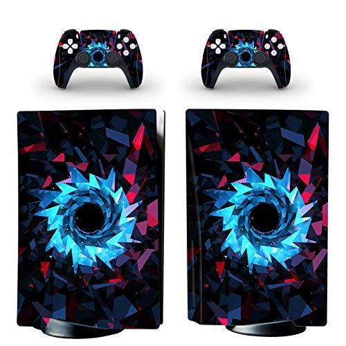 gotor Vinyl Sticker Pattern Decals Skin for PS5 Playstation 5 Console and 2 Controllers Skins (Playstation 5 Digital Edition, Type-E) - JOY2ESpree