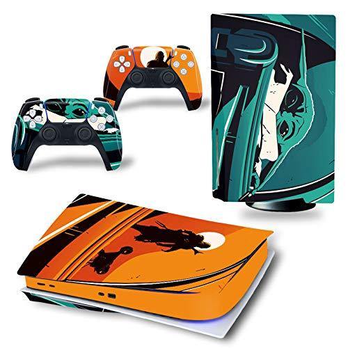 gotor Vinyl Sticker Pattern Decals Skin for PS5 Playstation 5 Console and 2 Controllers Skins (Playstation 5, Type-M) - JOY2ESpree