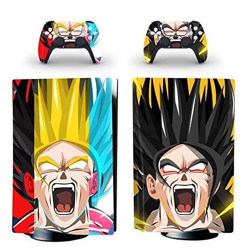 gotor Vinyl Sticker Pattern Decals Skin for PS5 Playstation 5 Console and 2 Controllers Skins (Playstation 5 Digital Edition, Type-E) - JOY2ESpree