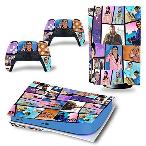 gotor Vinyl Sticker Pattern Decals Skin for PS5 Playstation 5 Console and 2 Controllers Skins (Playstation 5, Type-M) - JOY2ESpree