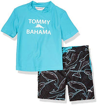 
                        
                          Load image into Gallery viewer, Tommy Bahama Boys' Rashguard and Trunks Swimsuit Set
                        
                      