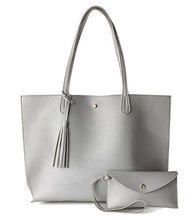 
                        
                          Load image into Gallery viewer, Minimalist Clean Cut Pebbled Faux Leather Tote Womens Shoulder Handbag
                        
                      