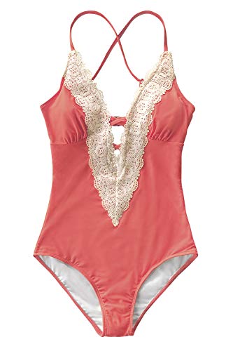 CUPSHE Fashion Women's Ladies Vintage Lace Bikini Sets Beach Swimwear Bathing Suit