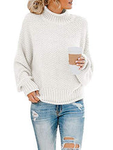 
                        
                          画像をギャラリービューアに読み込む, Saodimallsu Womens Turtleneck Oversized Sweaters Batwing Long Sleeve Pullover Loose Chunky Knit Jumper - JOY2ESpree
                        
                      