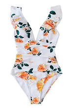 
                        
                          Muat gambar ke penampil Galeri, CUPSHE Women's V Neck One Piece Swimsuit Ruffled Lace Up Monokini
                        
                      