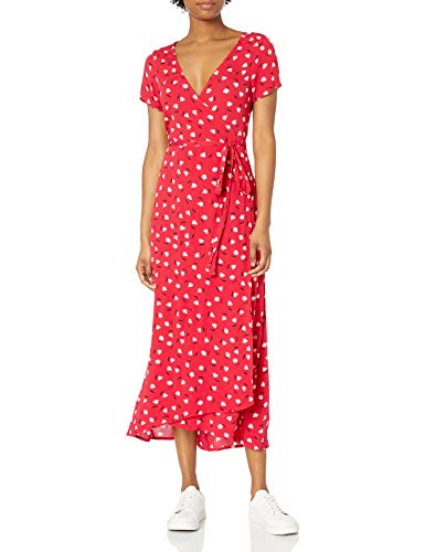 Billabong Women's Dress Wrap Front Mid Length