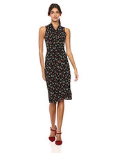 
                        
                          Muat gambar ke penampil Galeri, Amazon Brand - Lark &amp; Ro Women's Sleeveless Crossover Twist Neck Faux Wrap Dress
                        
                      